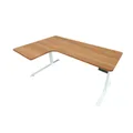 โต๊ะปรับระดับ TROOS Work Custom L 2 Leg 60x150 Adjustable Desk Vintage Oak