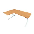 โต๊ะปรับระดับ TROOS Work Custom L 2 Leg 60x150 Adjustable Desk Walnut Golden
