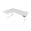 โต๊ะปรับระดับ TROOS Work Custom L 2 Leg 80x180 Adjustable Desk White Wash