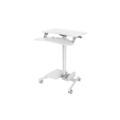 โต๊ะปรับระดับ ERGONOZ Computer Cart Height Adjustable Desk White