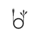 สายชาร์จ Energea NyloFlex 3 in 1 Charging Cable 1.5m Black