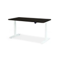 โต๊ะปรับระดับ Bewell Health-Max Controller 60x120 Adjustable Desk Wooden Black Top + White Frame