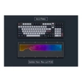 คีย์บอร์ด Qwertykeys QK100 Wireless Mechanical Keyboard (EN) Anodized Black Case + Mirror PVD Chroma Weight + QK01