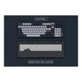 คีย์บอร์ด Qwertykeys QK100 Wireless Mechanical Keyboard (EN) Anodized Black Case + Silver Synth Weight + QK01