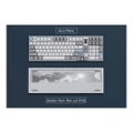 คีย์บอร์ด Qwertykeys QK100 Wireless Mechanical Keyboard (EN) Anodized Silver Case + Mirror PVD Silver Weight + QK03 + Blue Add-on