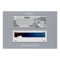 คีย์บอร์ด Qwertykeys QK100 Wireless Mechanical Keyboard (EN) E-coated White Case + Mirror PVD Dusk Weight + QK03 + Blue Add-on