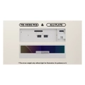 คีย์บอร์ด Qwertykeys Neo70 Wireless Mechanical Keyboard Spray-coated White Case + Mirror Chroma SS Weight + PVD Silver Badge