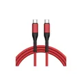 สายชาร์จ Lention Braided USB-C to USB-C 60W Charging Cable 1m Flame Red