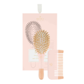 Bachca Brush + Wooden Comb Baby Kit (Pink)