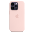 Apple เคสซิลิโคนสำหรับ iPhone 14 Pro พร้อม MagSafe - สีชมพูชอล์คพิงค์
