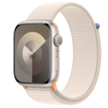 Apple Watch Series 9 รุ่น GPS | ตัวเรือนอะลูมิเนียม สีสตาร์ไลท์ 45 มม. | สายแบบ Sport Loop สีสตาร์ไลท์