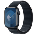 Apple Watch Series 9 รุ่น GPS | ตัวเรือนอะลูมิเนียม สีมิดไนท์ 45 มม. | สายแบบ Sport Loop สีมิดไนท์
