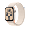 Apple Watch SE รุ่น GPS | ตัวเรือนอะลูมิเนียม สีสตาร์ไลท์ 40 มม. | สายแบบ Sport Loop สีสตาร์ไลท์
