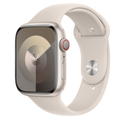 Apple Watch Series 9 รุ่น GPS + Cellular | ตัวเรือนอะลูมิเนียม สีสตาร์ไลท์ 45 มม. | สายแบบ Sport Band สีสตาร์ไลท์ ขนาด M/L