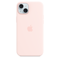 Apple เคสซิลิโคนสำหรับ iPhone 15 Plus พร้อม MagSafe - สีชมพูสว่าง