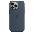 Apple เคสซิลิโคนสำหรับ iPhone 15 Pro Max พร้อม MagSafe - สีน้ำเงินสตอร์มบลู