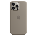 Apple เคสซิลิโคนสำหรับ iPhone 15 Pro Max พร้อม MagSafe - สีเทาโคลน