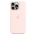 Apple เคสซิลิโคนสำหรับ iPhone 15 Pro Max พร้อม MagSafe - สีชมพูสว่าง