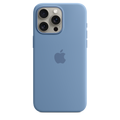 Apple เคสซิลิโคนสำหรับ iPhone 15 Pro Max พร้อม MagSafe - สีฟ้าวินเทอร์
