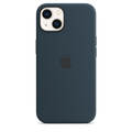 Apple เคสซิลิโคนสำหรับ iPhone 13 พร้อม MagSafe - สีน้ำเงินอะบิส
