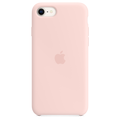 Apple เคสซิลิโคนสำหรับ iPhone SE - สีชมพูชอล์คพิงค์