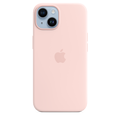 Apple เคสซิลิโคนสำหรับ iPhone 14 พร้อม MagSafe - สีชมพูชอล์คพิงค์