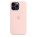 Apple เคสซิลิโคนสำหรับ iPhone 14 Pro Max พร้อม MagSafe - สีชมพูชอล์คพิงค์