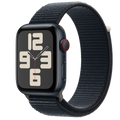 Apple Watch SE รุ่น GPS + Cellular | ตัวเรือนอะลูมิเนียม สีมิดไนท์ 44 มม. | สายแบบ Sport Loop สีมิดไนท์