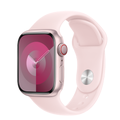 Apple Watch Series 9 รุ่น GPS + Cellular | ตัวเรือนอะลูมิเนียม สีชมพู 41 มม. | สายแบบ Sport Band สีชมพูสว่าง ขนาด S/M