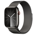 Apple Watch Series 9 รุ่น GPS + Cellular | ตัวเรือนสแตนเลสสตีล สีกราไฟต์ 41 มม. | สายแบบ Milanese Loop สีกราไฟต์