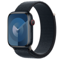 Apple Watch Series 9 รุ่น GPS + Cellular | ตัวเรือนอะลูมิเนียม สีมิดไนท์ 45 มม. | สายแบบ Sport Loop สีมิดไนท์