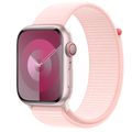 Apple Watch Series 9 รุ่น GPS + Cellular | ตัวเรือนอะลูมิเนียม สีชมพู 45 มม. | สายแบบ Sport Loop สีชมพูสว่าง