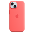 Apple เคสซิลิโคนสำหรับ iPhone 15 พร้อม MagSafe - สีชมพูกวาวา