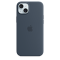 Apple เคสซิลิโคนสำหรับ iPhone 15 Plus พร้อม MagSafe - สีน้ำเงินสตอร์มบลู