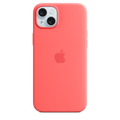 Apple เคสซิลิโคนสำหรับ iPhone 15 Plus พร้อม MagSafe - สีชมพูกวาวา