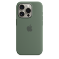 Apple เคสซิลิโคนสำหรับ iPhone 15 Pro พร้อม MagSafe - สีเขียวไซเปรส