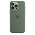Apple เคสซิลิโคนสำหรับ iPhone 15 Pro Max พร้อม MagSafe - สีเขียวไซเปรส