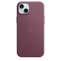Apple เคสผ้า FineWoven สำหรับ iPhone 15 Plus พร้อม MagSafe - สีม่วงเข้มมัลเบอร์รี่