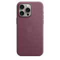 Apple เคสผ้า FineWoven สำหรับ iPhone 15 Pro Max พร้อม MagSafe - สีม่วงเข้มมัลเบอร์รี่
