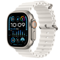 Apple Watch Ultra 2 รุ่น GPS + Cellular | ตัวเรือนไทเทเนียม 49 มม. | สายแบบ Ocean Band สีขาว