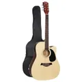 Alpha 41'' Inch Electric Acoustic Guitar Wooden Classical EQ With Pickup Bass Natural