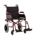 MLE Wheelchair Transit Aluminium Burgandy