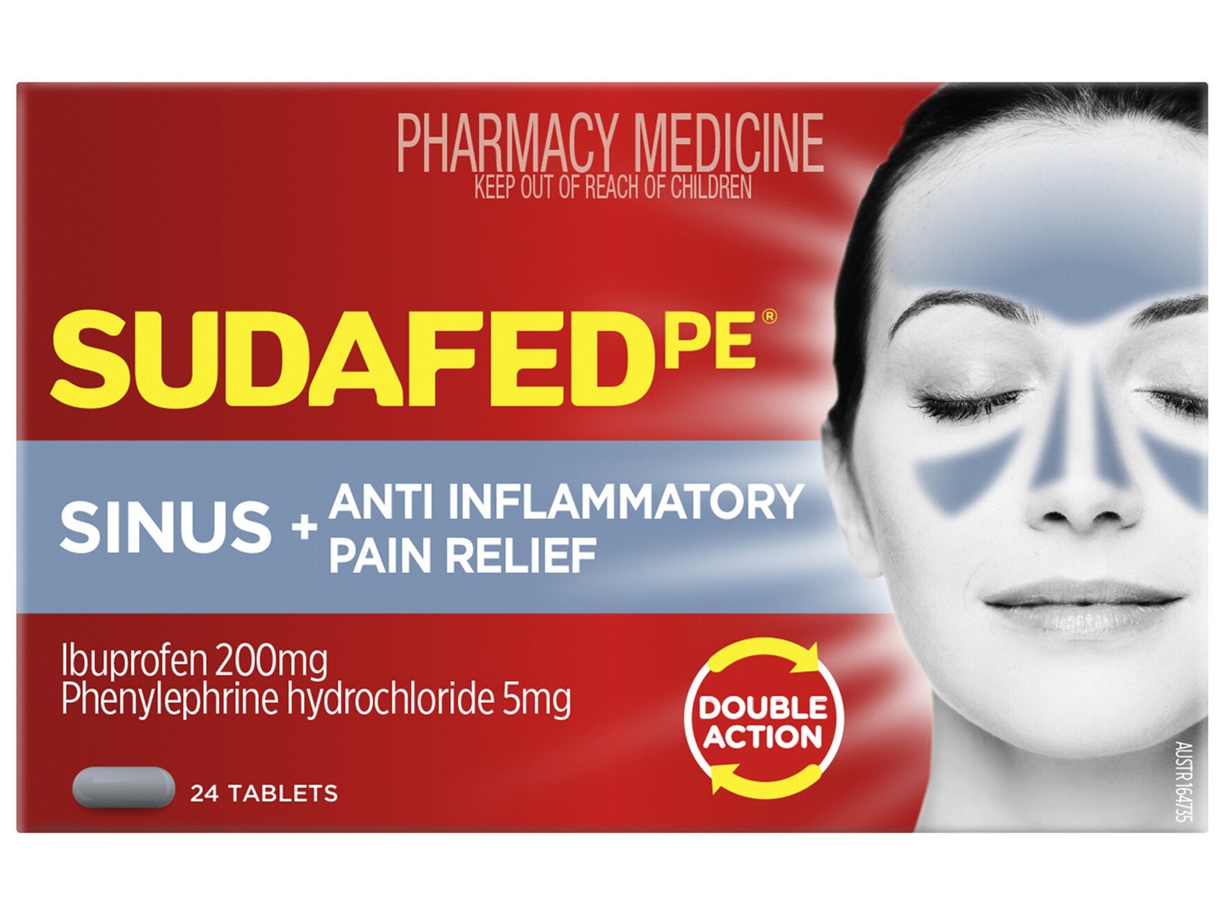 Sudafed Sinus + Anti Inflammatory Pain Relief 24 Pack