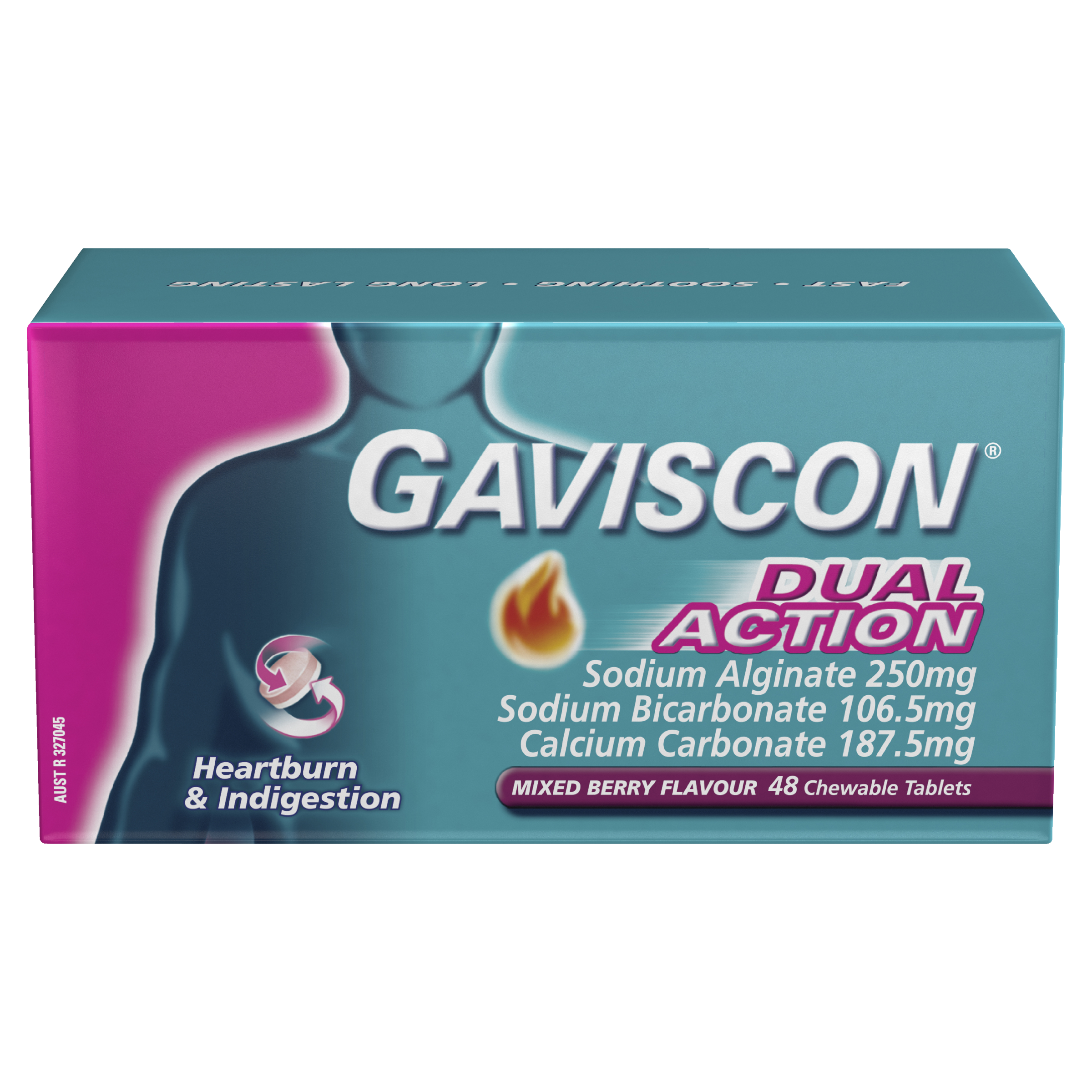 Gaviscon Dual Action Mixed Berry 48 Pack