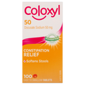 Coloxyl Stool Softener 50mg 100 Tablets