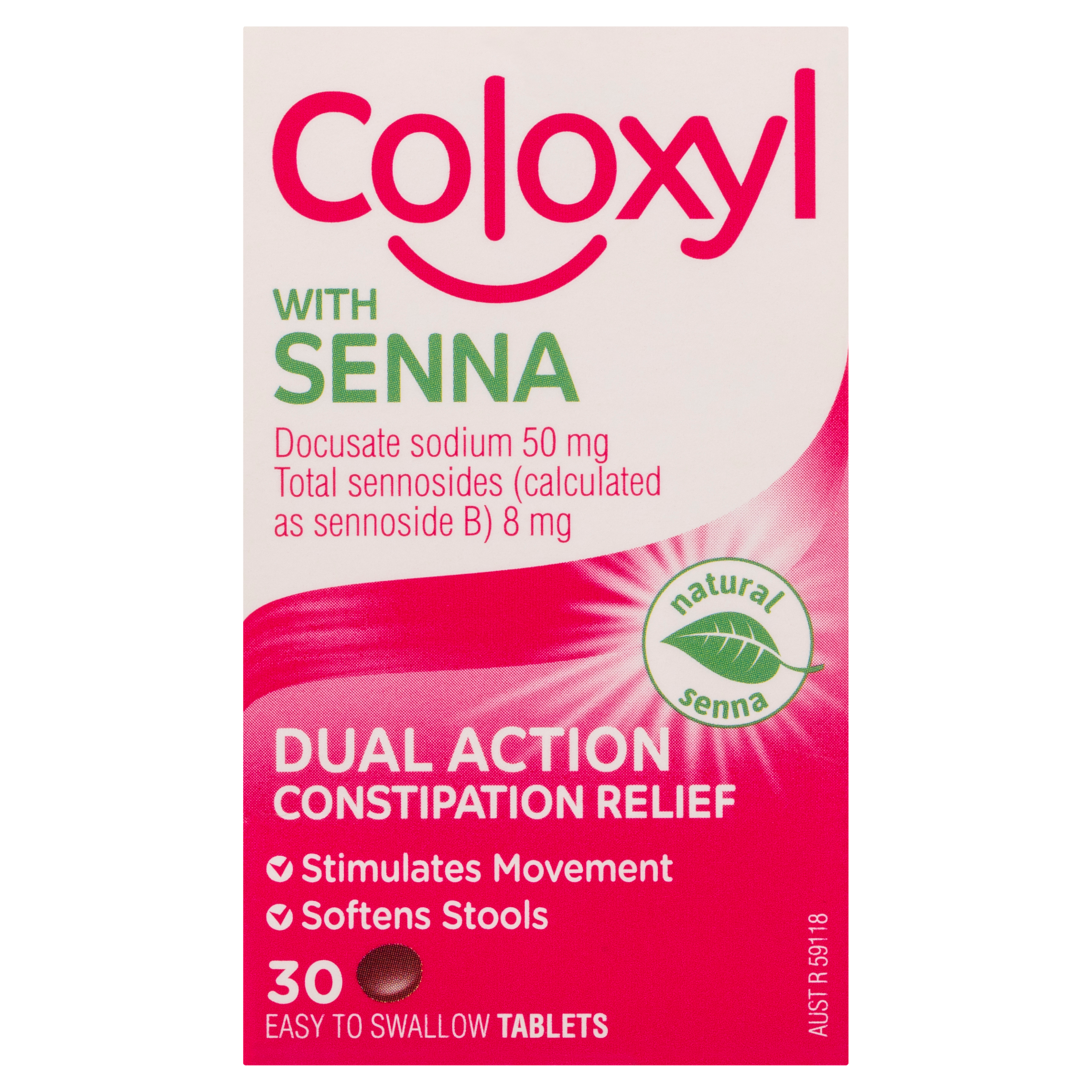 Coloxyl with Senna 30 Tablets