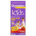 Dymadon Paracetamol For Kids 2-12 Years Strawberry 200ml
