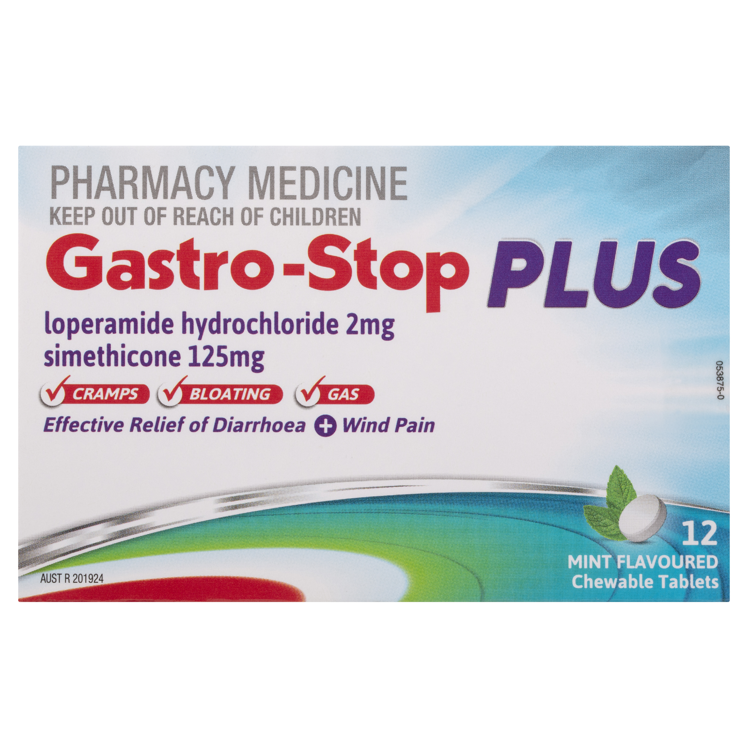 Gastro Stop Plus Chewable 12 Tablets