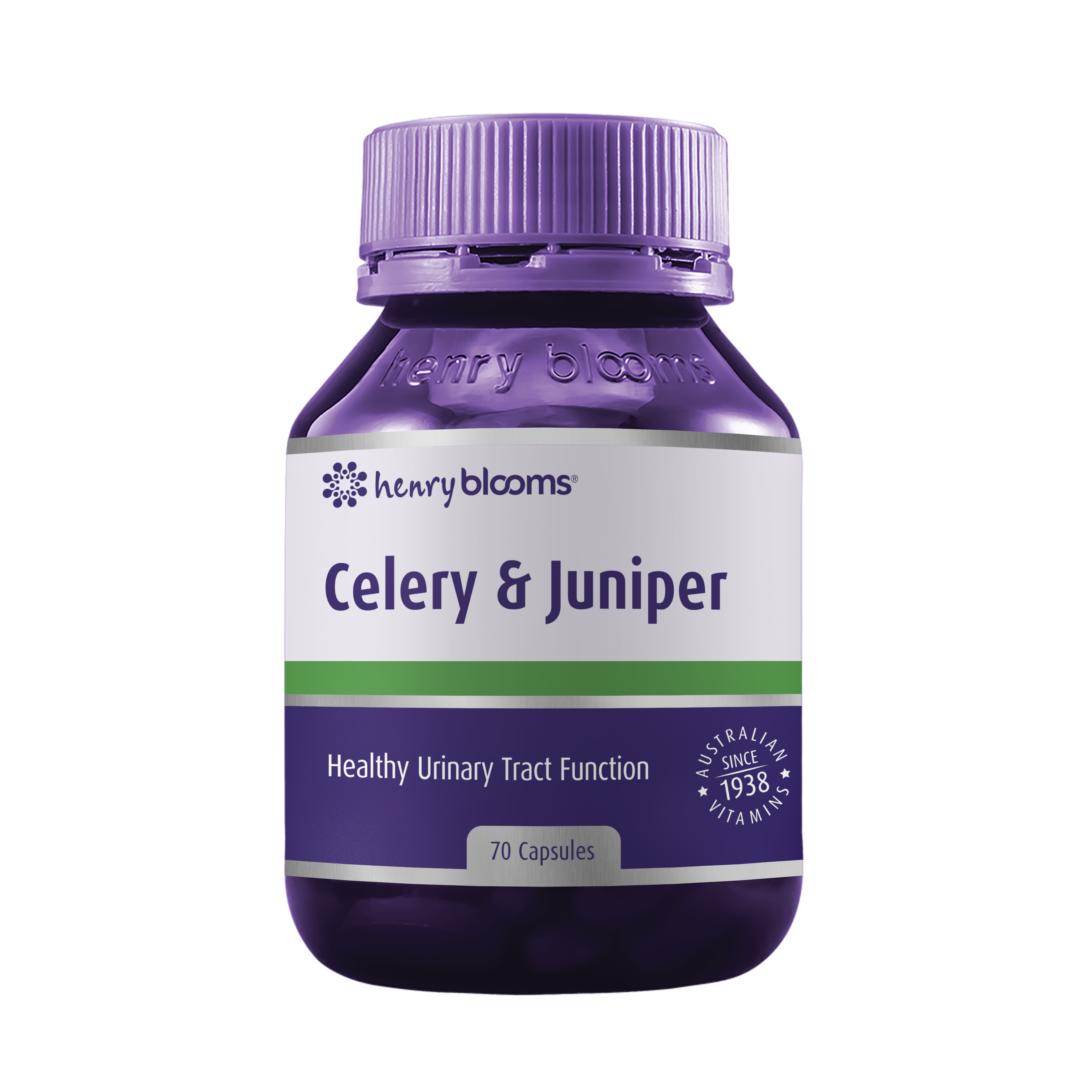 Henry Blooms Celery &amp; Juniper 70 Capsules
