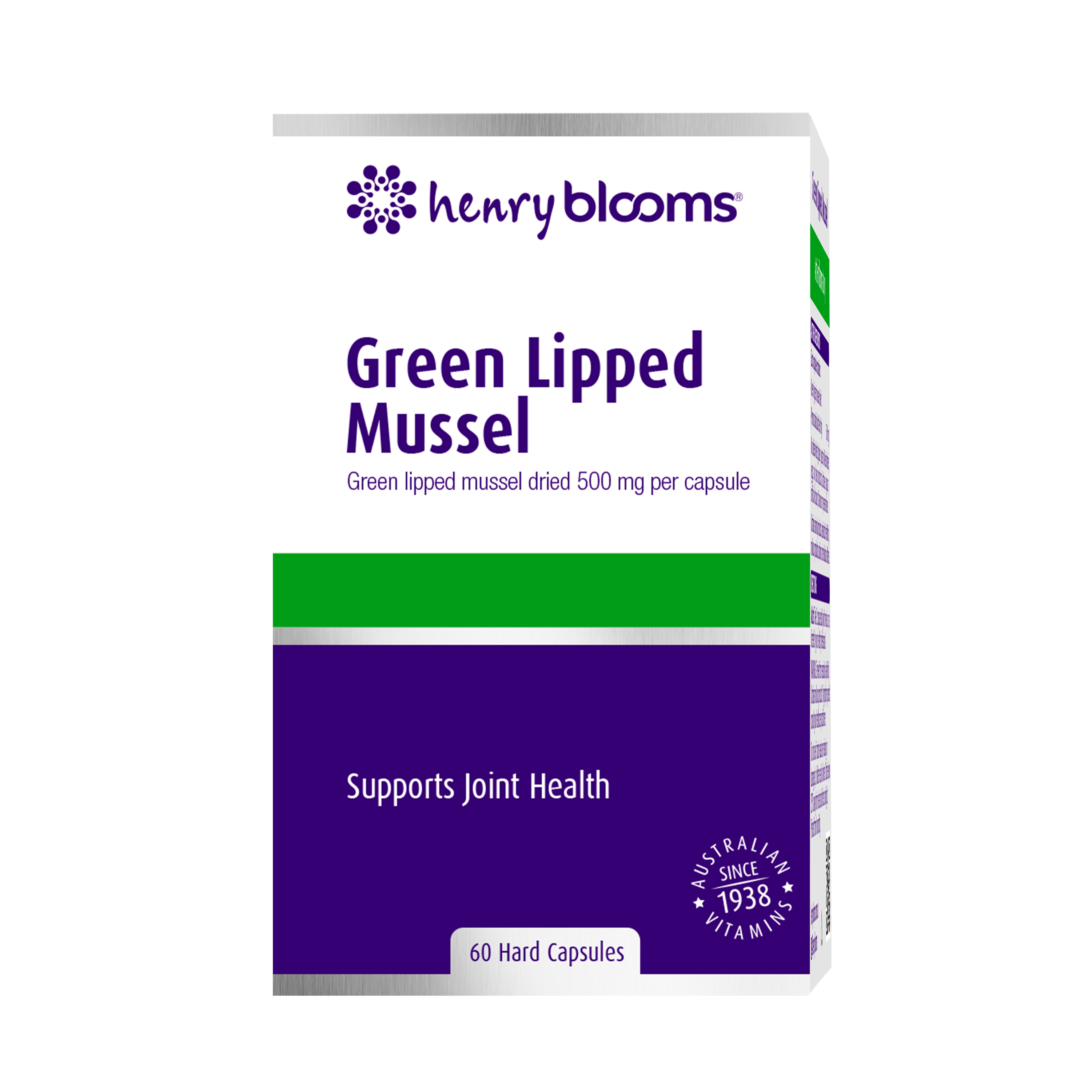 Henry Blooms Green Lipped Mussel - 60 Capsules